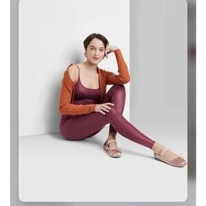 Women's Wild Fable Sleeveless Liquid Bodysuit Burgundy Size Small NWT